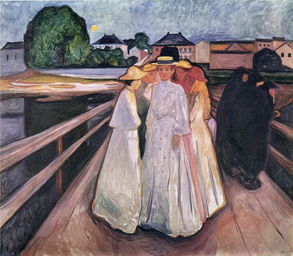 The Ladies on the Bridge (1903) - Edvard Munch Tablo