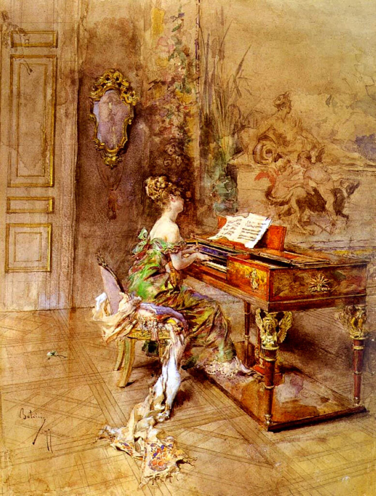 The Lady Pianist (1877) – Giovanni Boldini Tablo