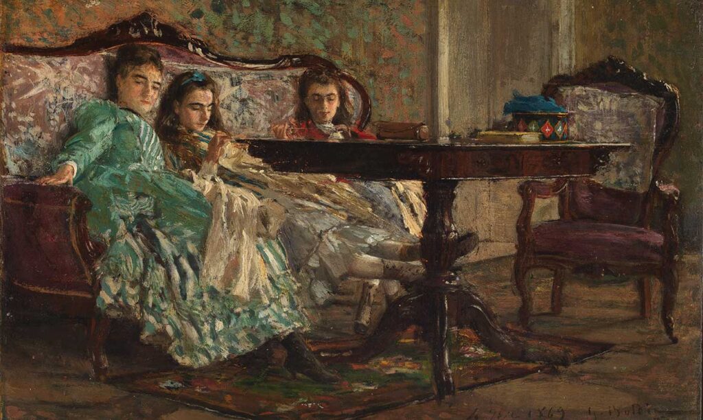 The Lascaraky Sisters (1869) - Giovanni Boldini Tablo