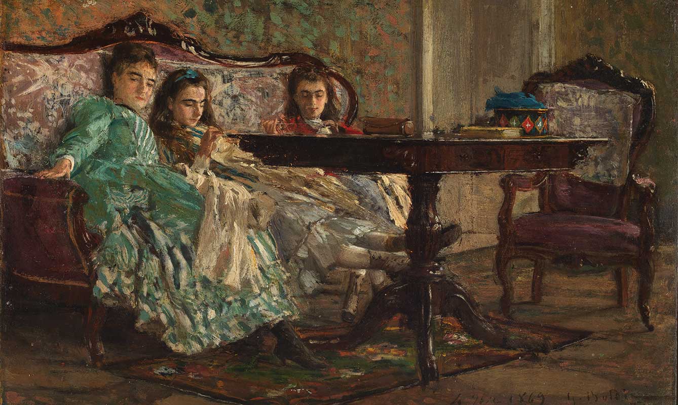 The Lascaraky Sisters (1869) - Giovanni Boldini Tablo