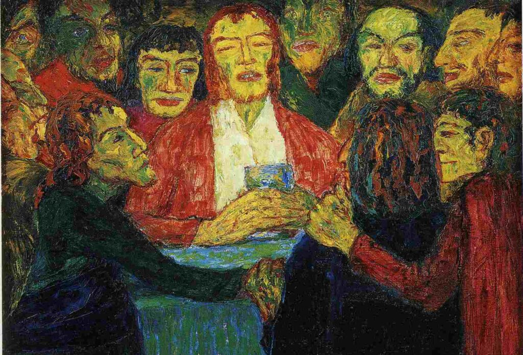 The Last Supper (1909) - Emil Nolde Tablo