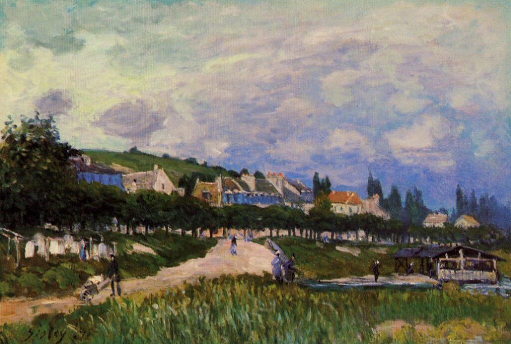 The Laundry (1876) - Alfred Sisley Tablo