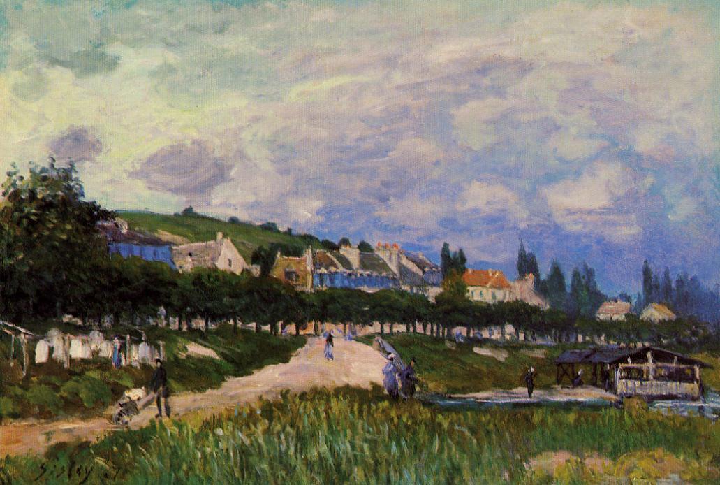 The Laundry (1876) - Alfred Sisley Tablo