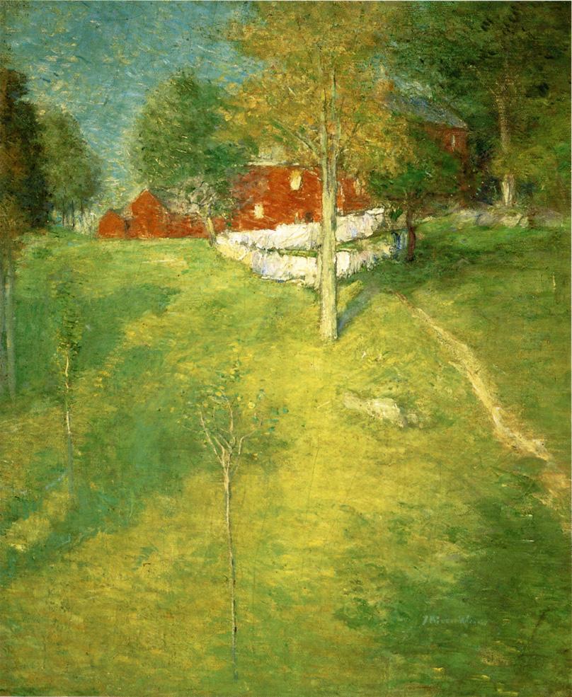 The Laundry, Branchville (1894) - Julian Alden Weir Tablo