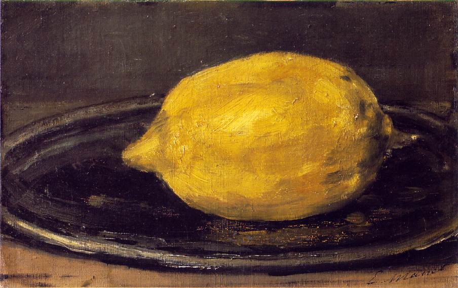 The Lemon (1880) - Edouard Manet Tablo