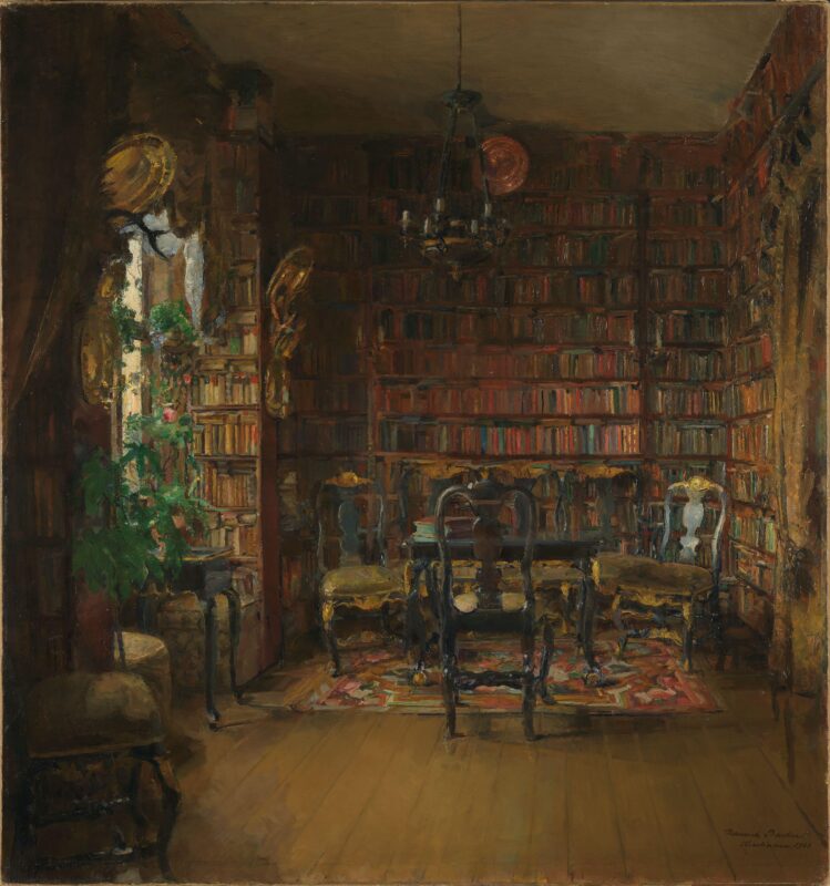 The Library of Thorvald Boeck (1902) - Harriet Backer Tablo