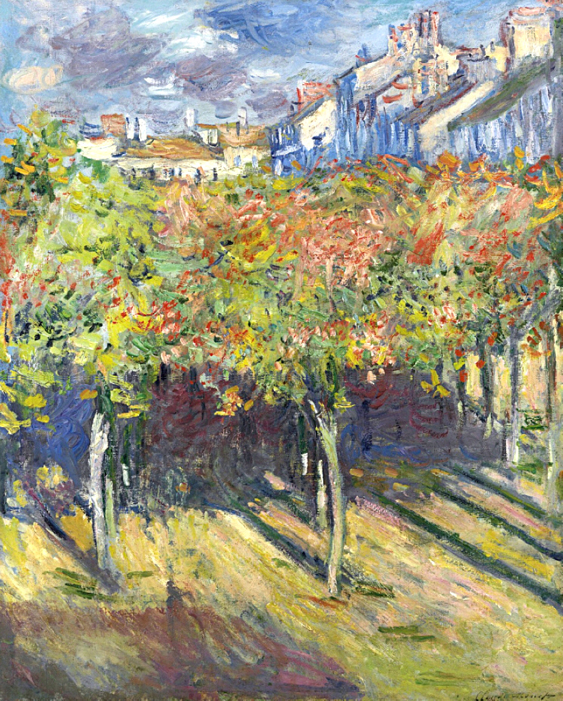 The Lindens of Poissy (1882) - Claude Monet Tablo