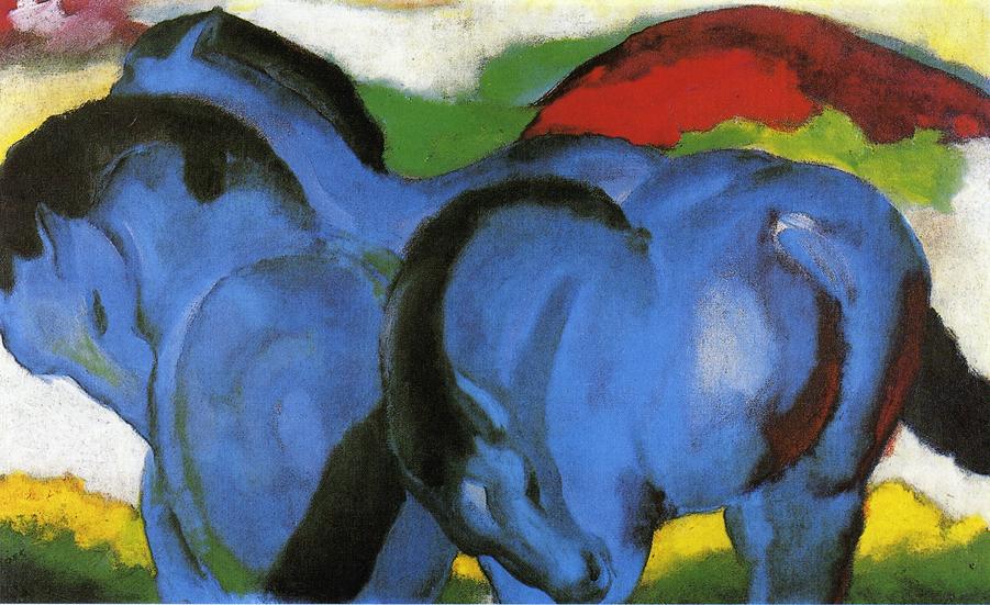 The Little Blue Horses (1911) - Franz Marc Tablo