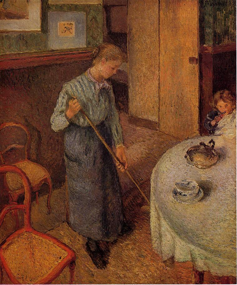 The Little Country Maid (1882) - Camille Pissarro Tablo