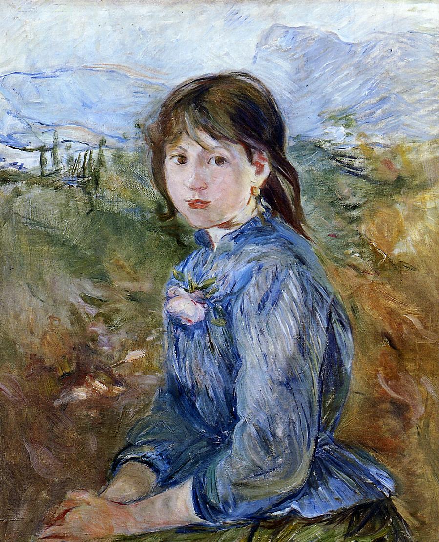 The Little Girl from Nice, Celestine (1889) - Berthe Morisot Tablo
