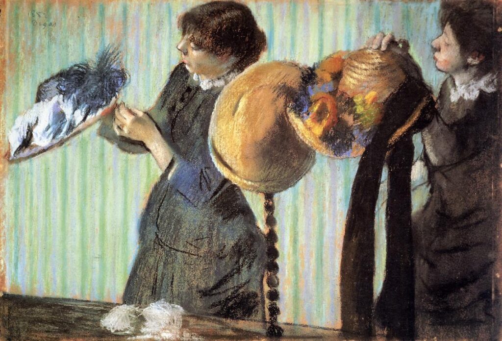 The Little Milliners (1882) - Edgar Degas Tablo