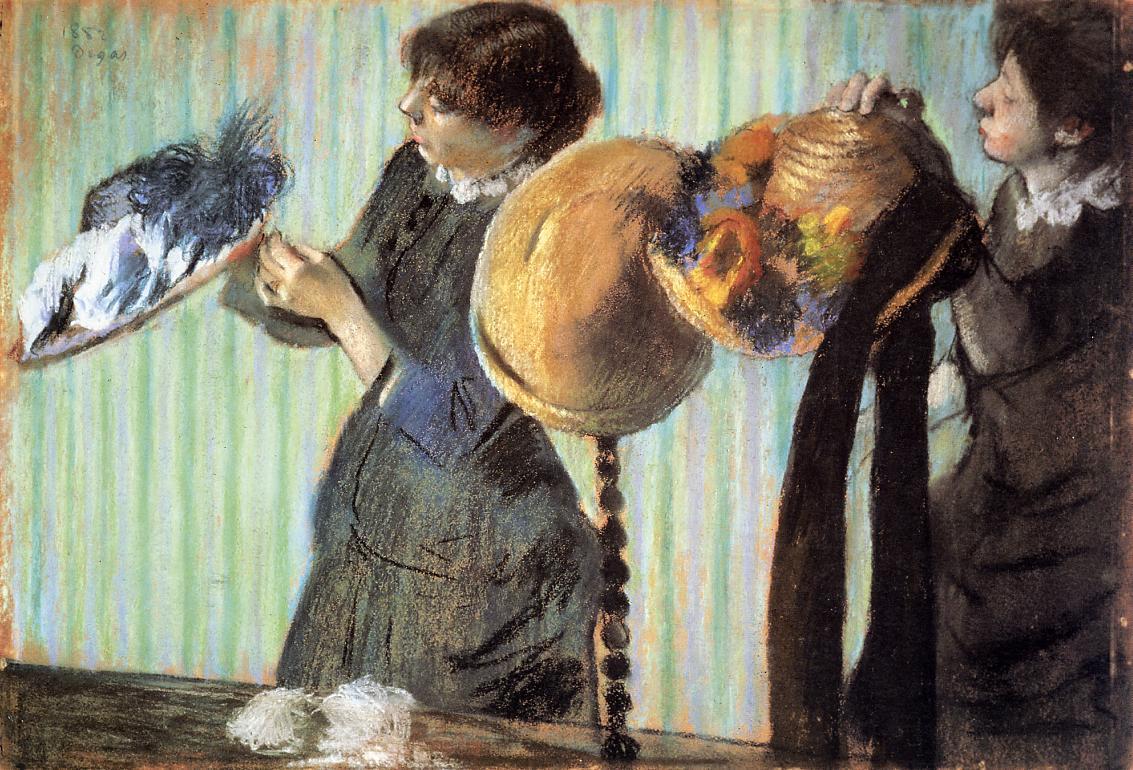 The Little Milliners (1882) - Edgar Degas Tablo