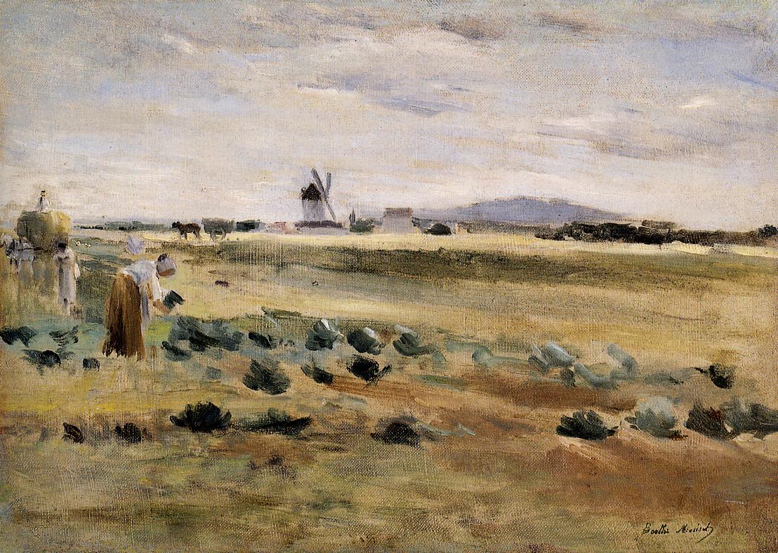 The Little Windmill at Gennevilliers (1875) - Berthe Morisot Tablo