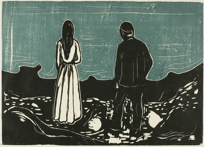 The Lonely Ones (1899) - Edvard Munch Tablo