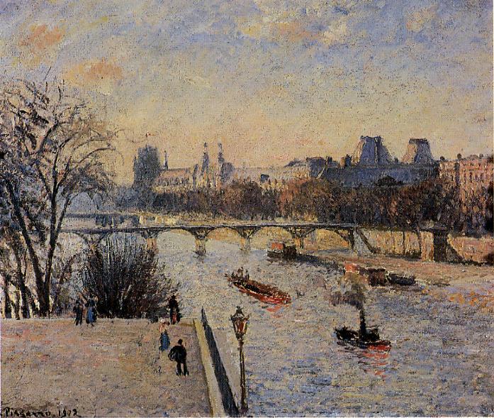 The Louvre (1902) - Camille Pissarro Tablo