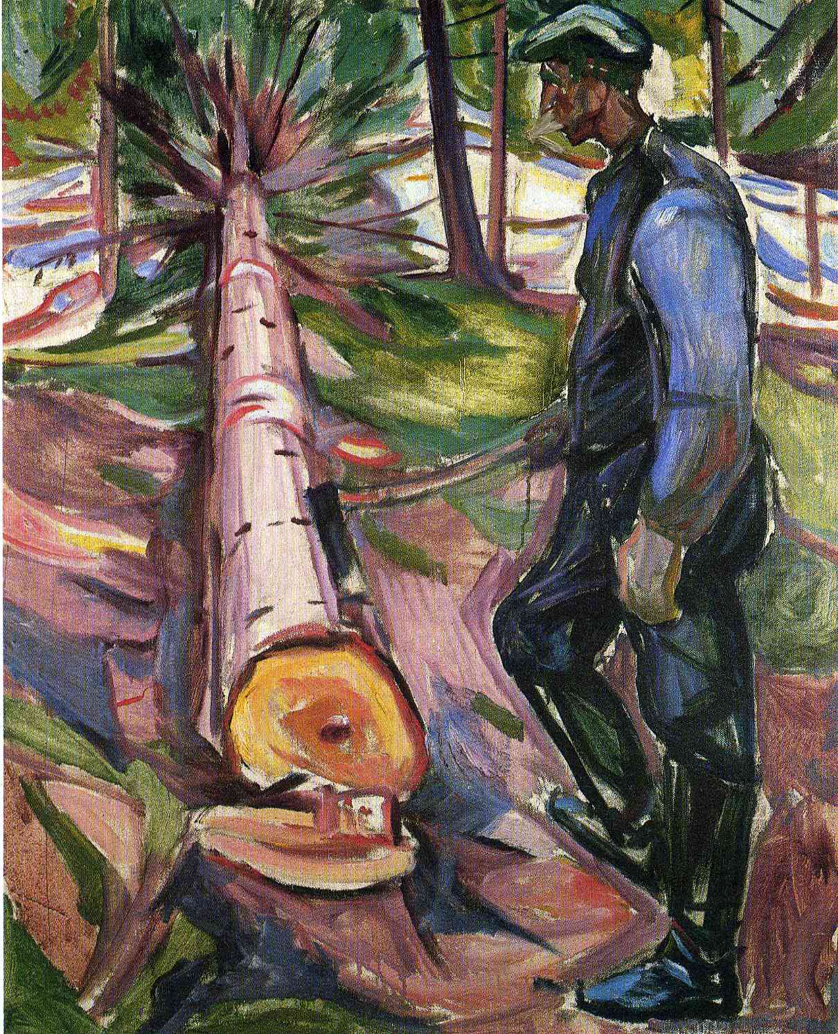 The Lumberjack (1913) - Edvard Munch Tablo