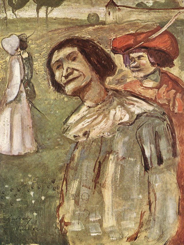 The Madman and the Soldier (1911) - Lajos Gulácsy Tablo