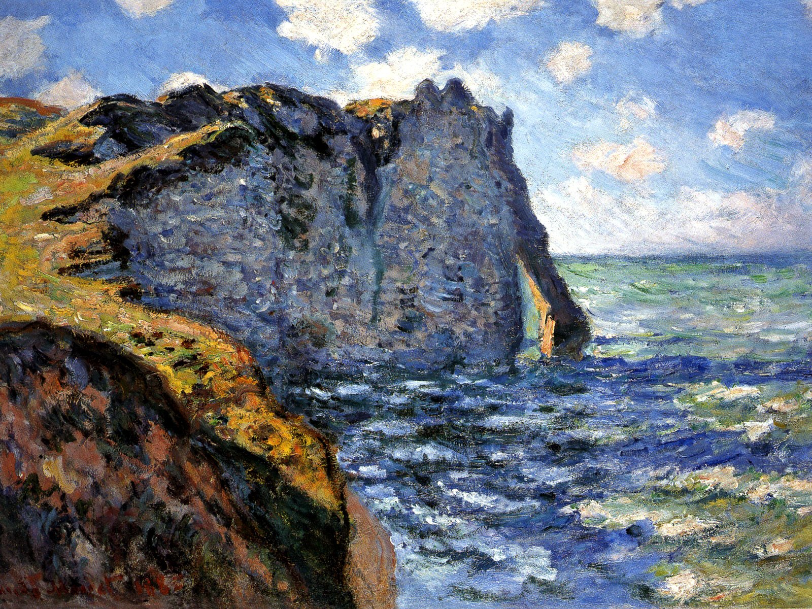 The Manneport (1882) - Claude Monet Tablo