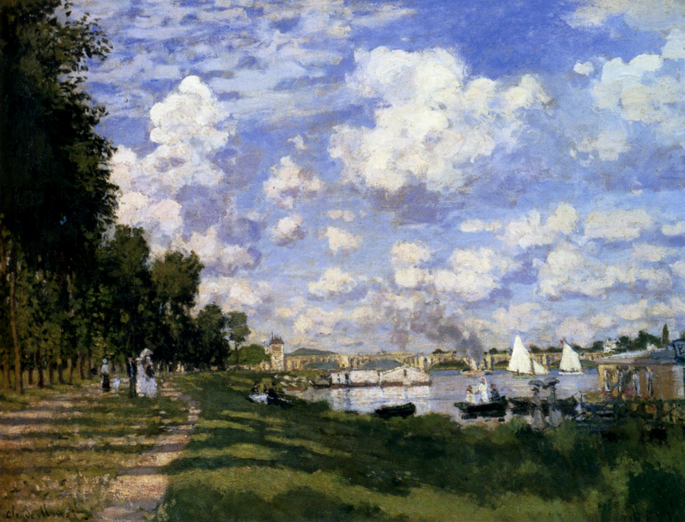 The Marina at Argenteuil (1872) - Claude Monet Tablo