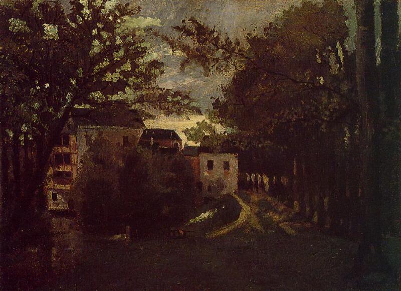The Mill at La Roche Goyon - Camille Pissarro Tablo