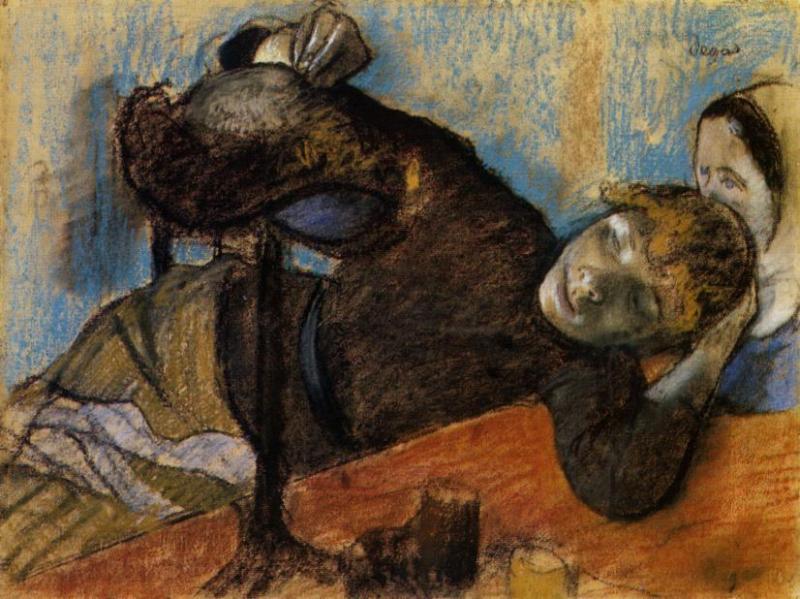 The Milliner (1882) - Edgar Degas Tablo