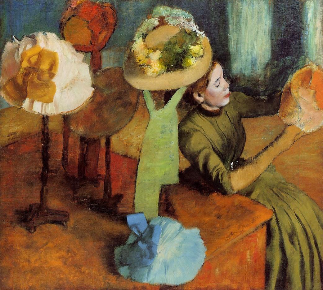The Millinery Shop (1855) - Edgar Degas Tablo