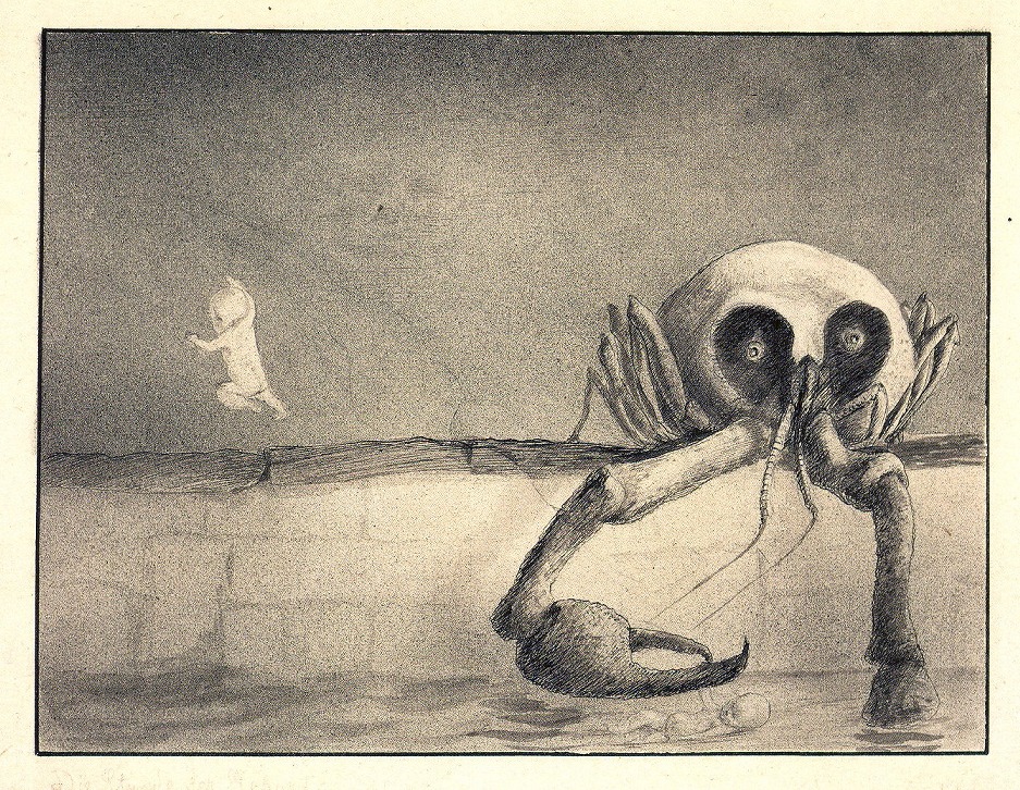 The Moment of Birth (1902) - Alfred Kubin Tablo