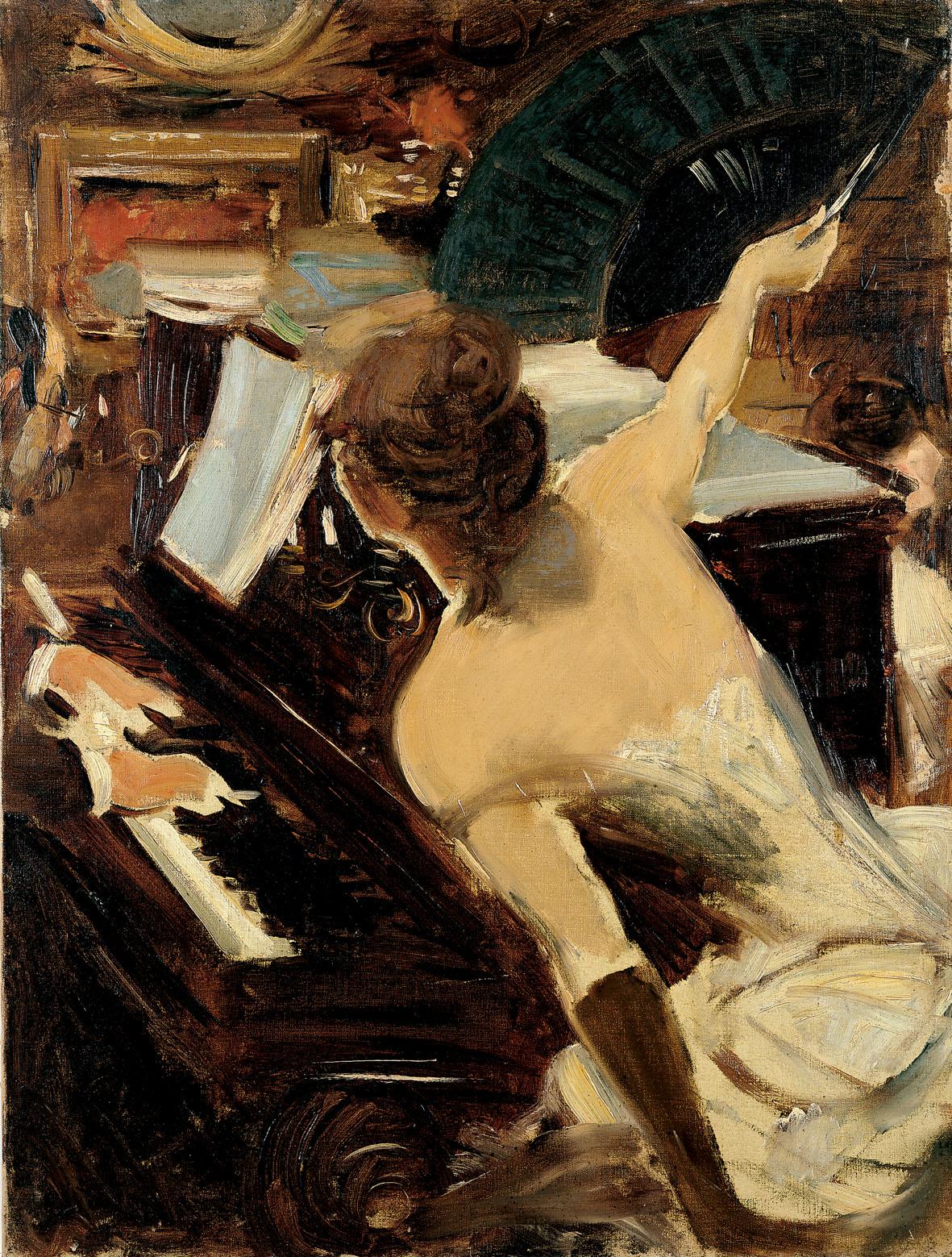 The Mondona Singer (1884) - Giovanni Boldini Tablo