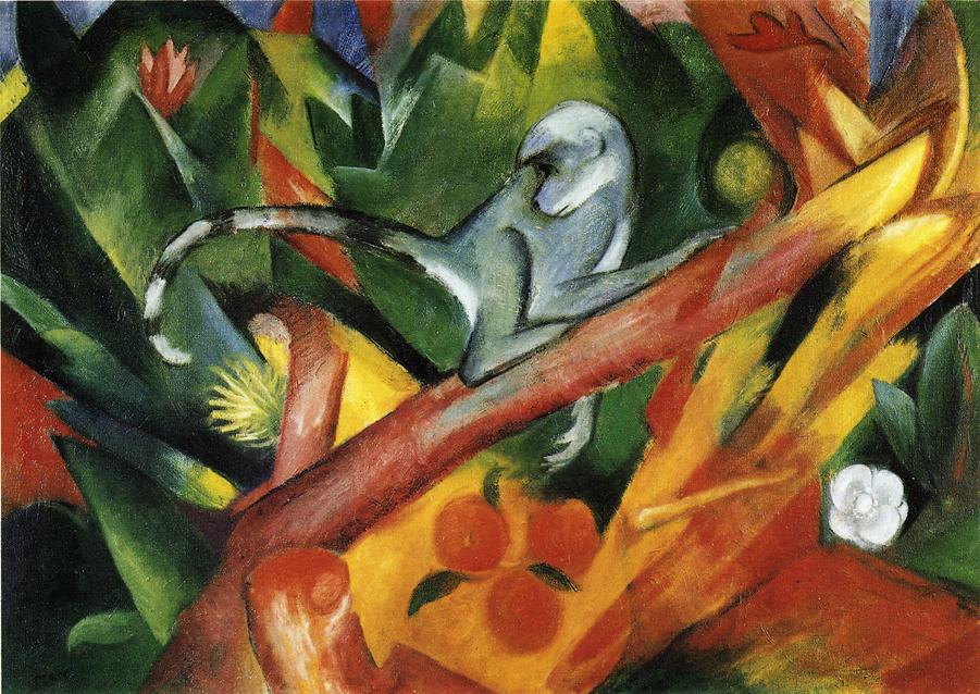 The Monkey (1912) - Franz Marc Tablo