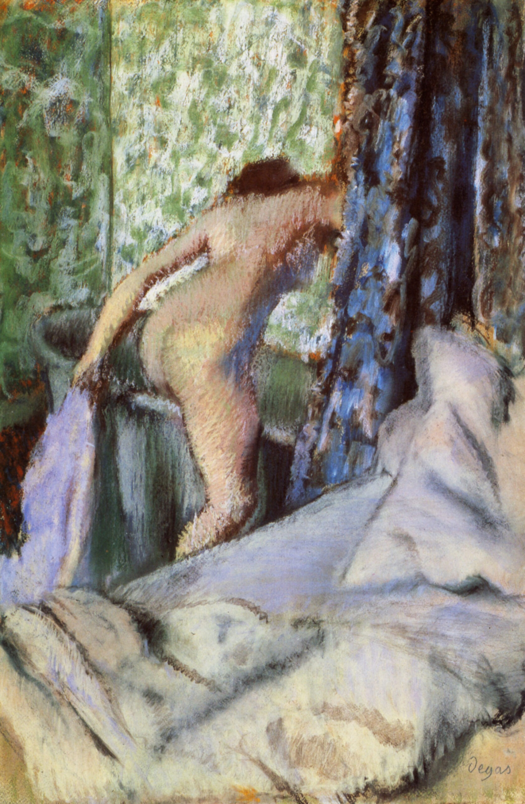 The Morning Bath (1883) - Edgar Degas Tablo