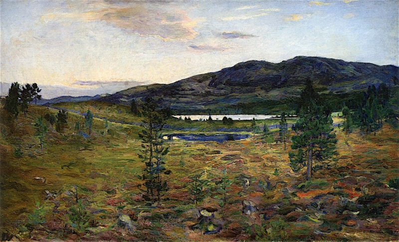 The Mountain Einundfjell (1897) - Harriet Backer Tablo