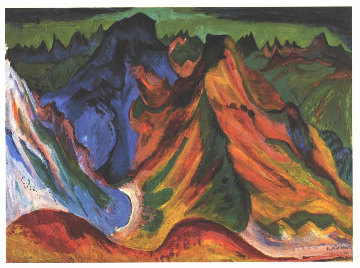 The Mountain - Ernst Ludwig Kirchner Tablo