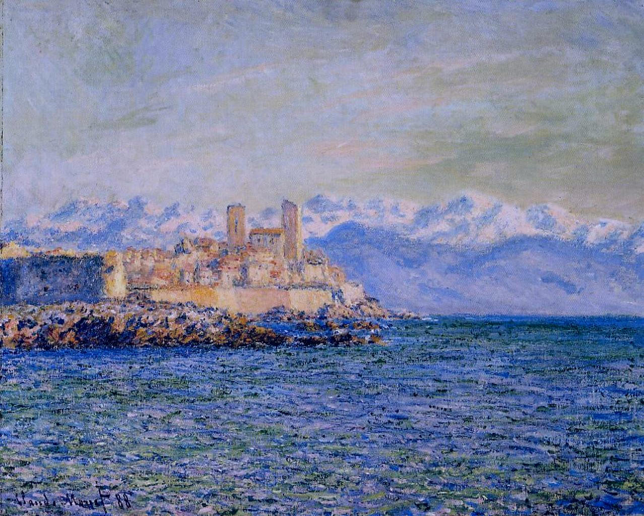 The Old Fort at Antibes (1888) - Claude Monet Tablo