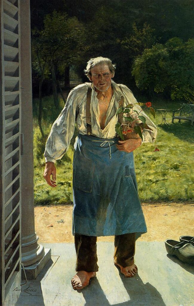The Old Gardener (1885) – Emile Claus Tablo