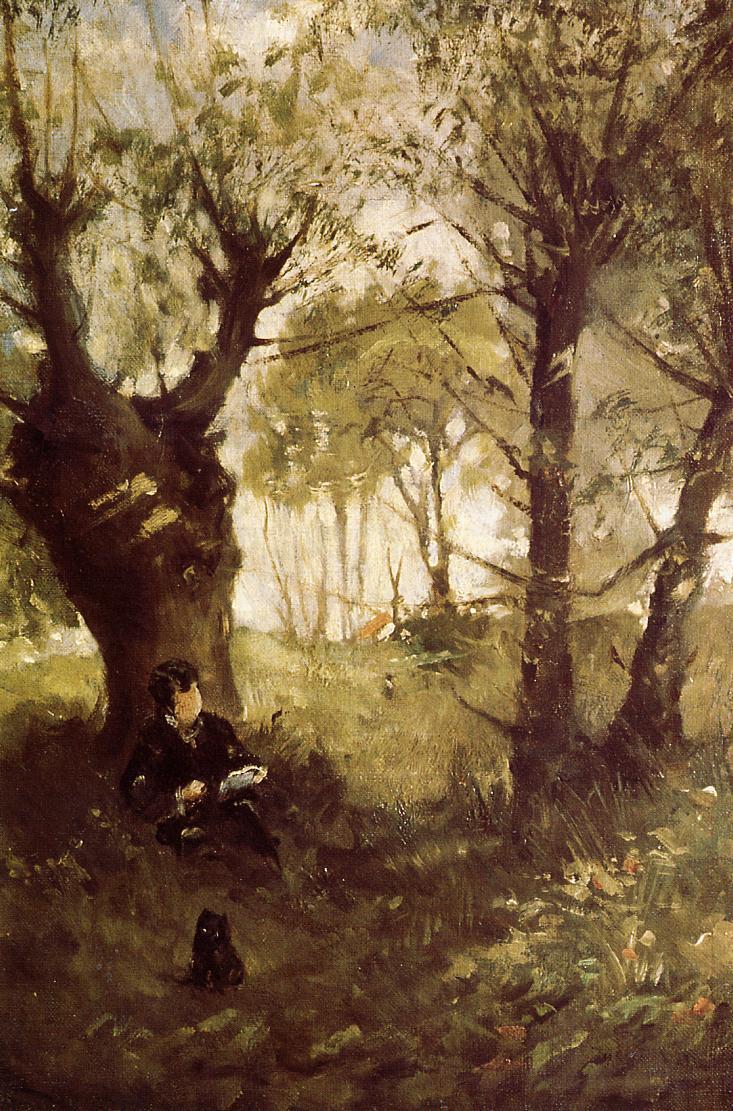 The Old Track to Auvers (1863) - Berthe Morisot Tablo
