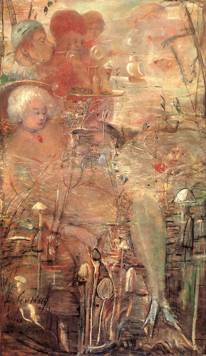 The Opium Smoker's Dream (1918) - Lajos Gulácsy Tablo