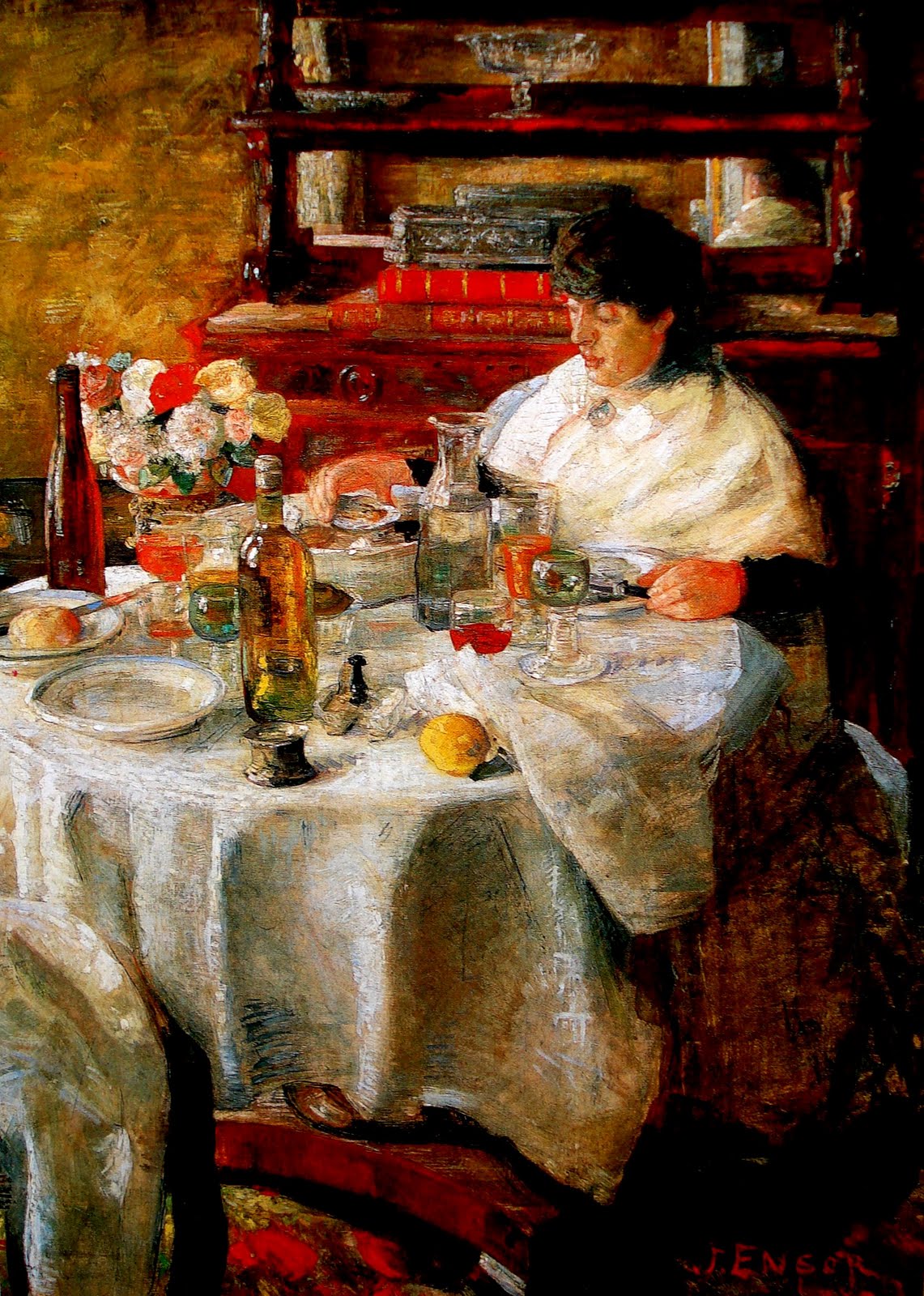 The Oyster Eater (1882) - James Ensor Tablo