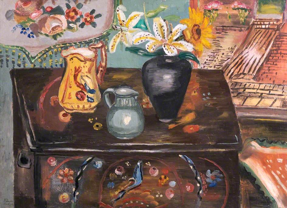 The Painted Chest, William Evans Bequest, Bangor University (1938) - Frances Hodgkins Tablo