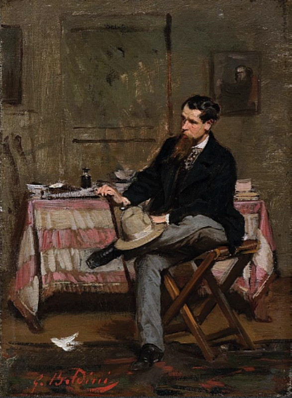 The Painter Vincenzo Cabianca (1909) - Giovanni Boldini Tablo