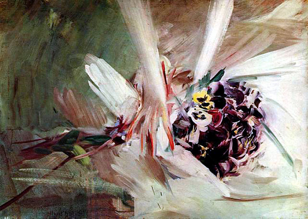 The Pansies (1910) - Giovanni Boldini Tablo