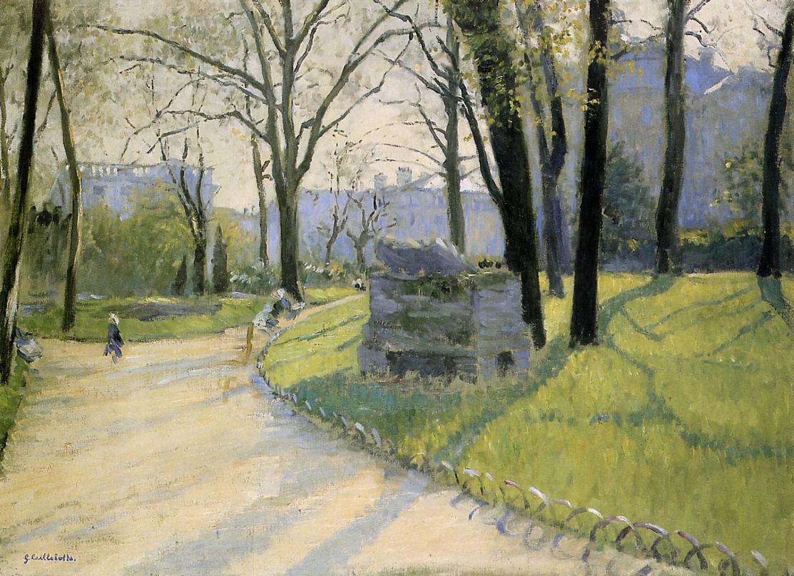 The Park Monceau (1878) - Gustave Caillebotte Tablo