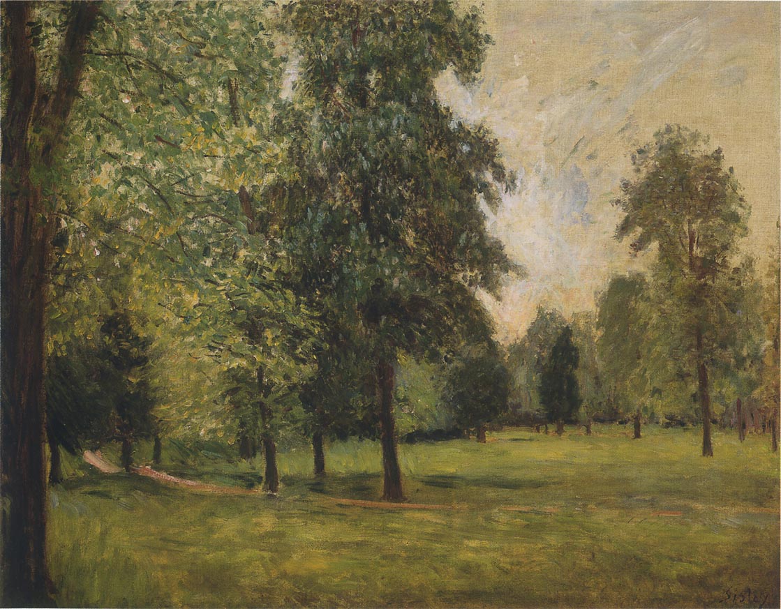 The Park at Sevres (1877) - Alfred Sisley Tablo