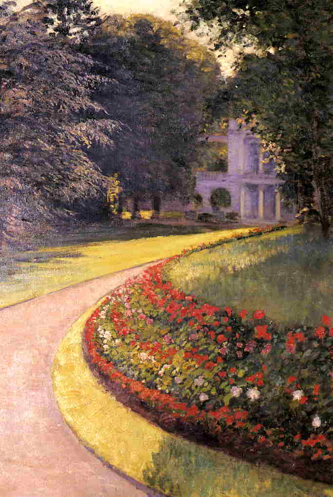 The Park at Yerres (1877) - Gustave Caillebotte Tablo