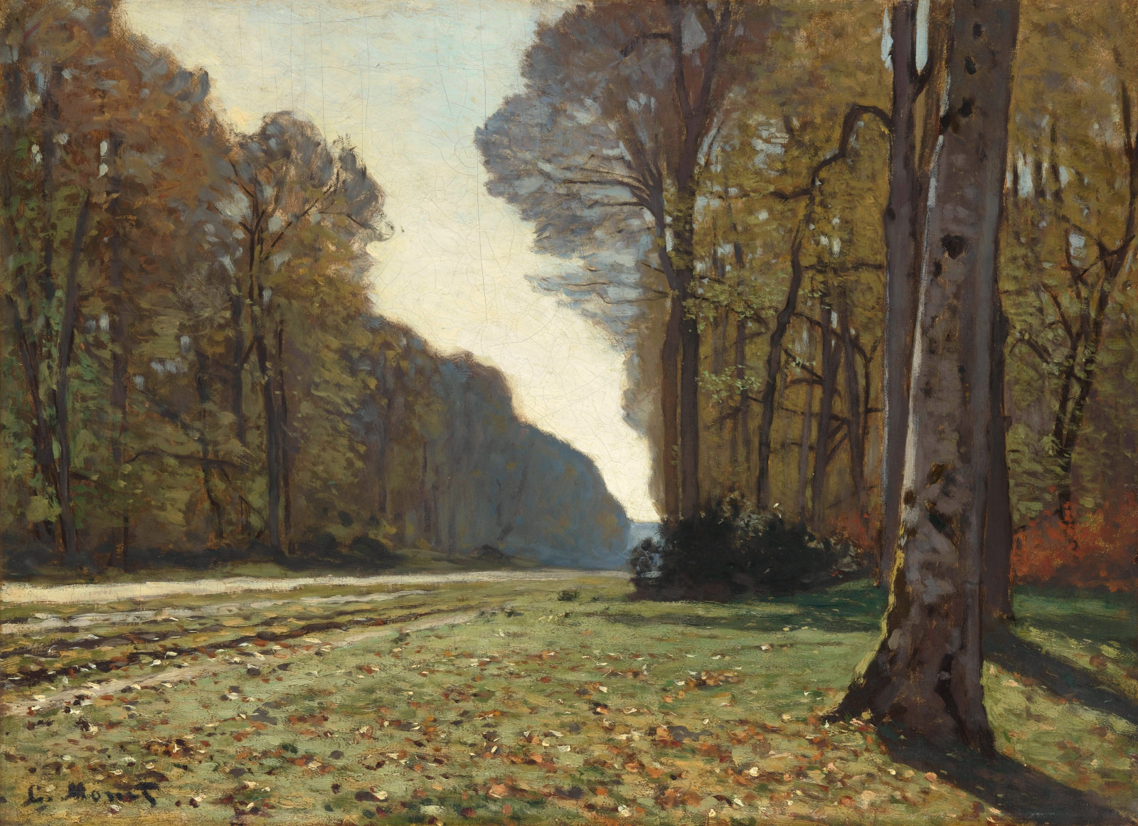The Pave de Chailly (1865) - Claude Monet Tablo