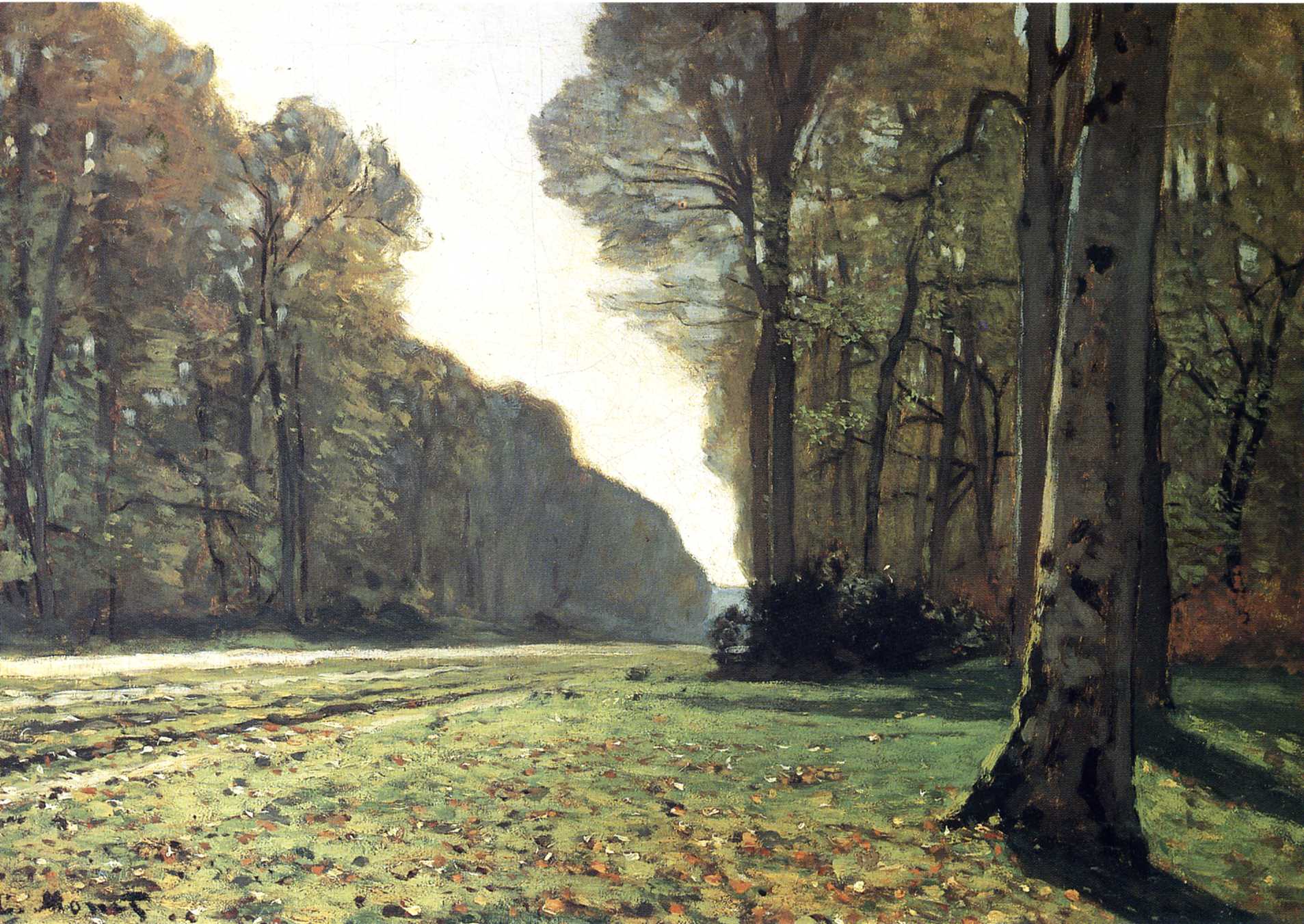 The Pave de Chailly in the Forest (1865) - Claude Monet Tablo