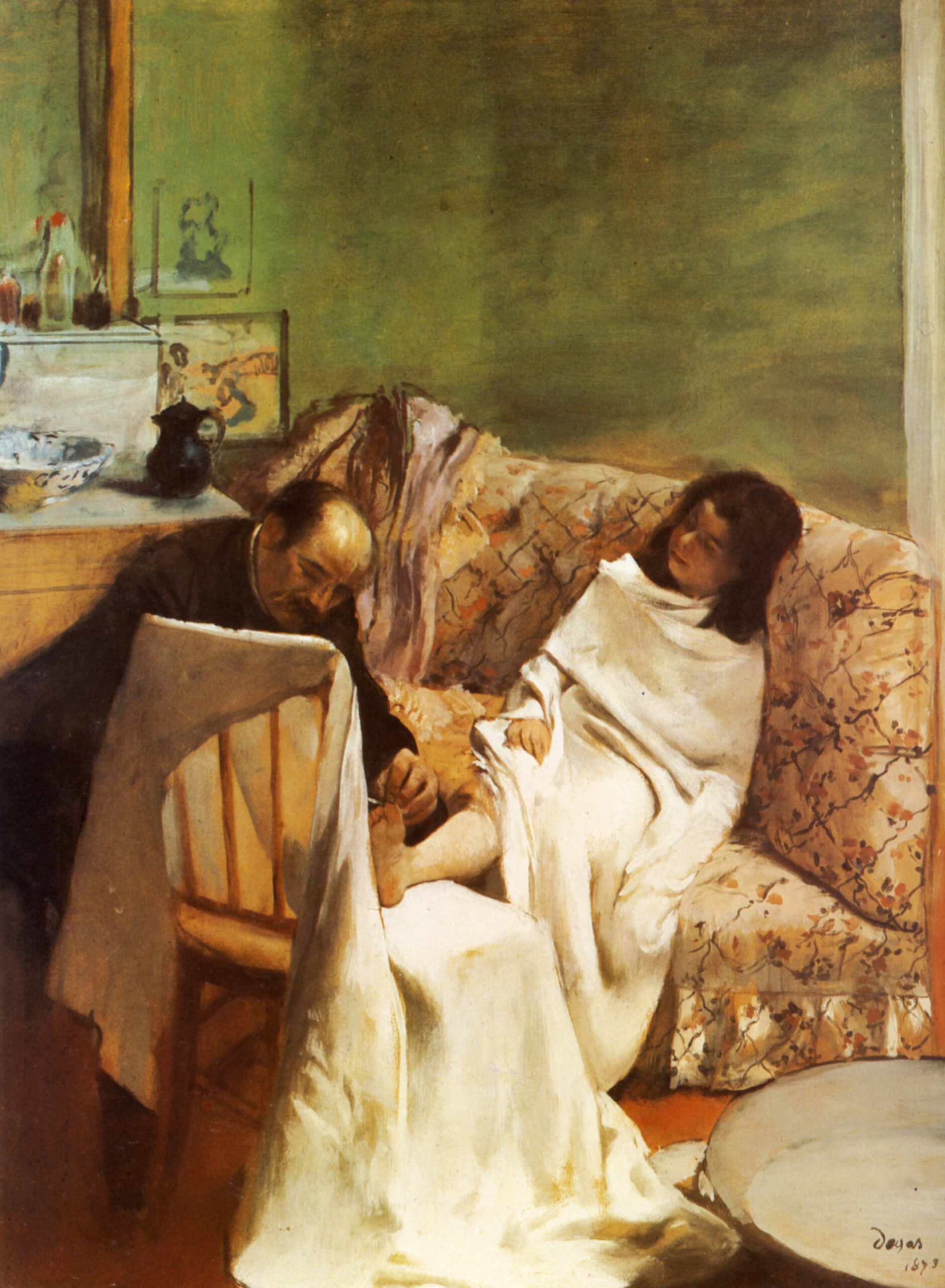 The Pedicure (1873) - Edgar Degas Tablo