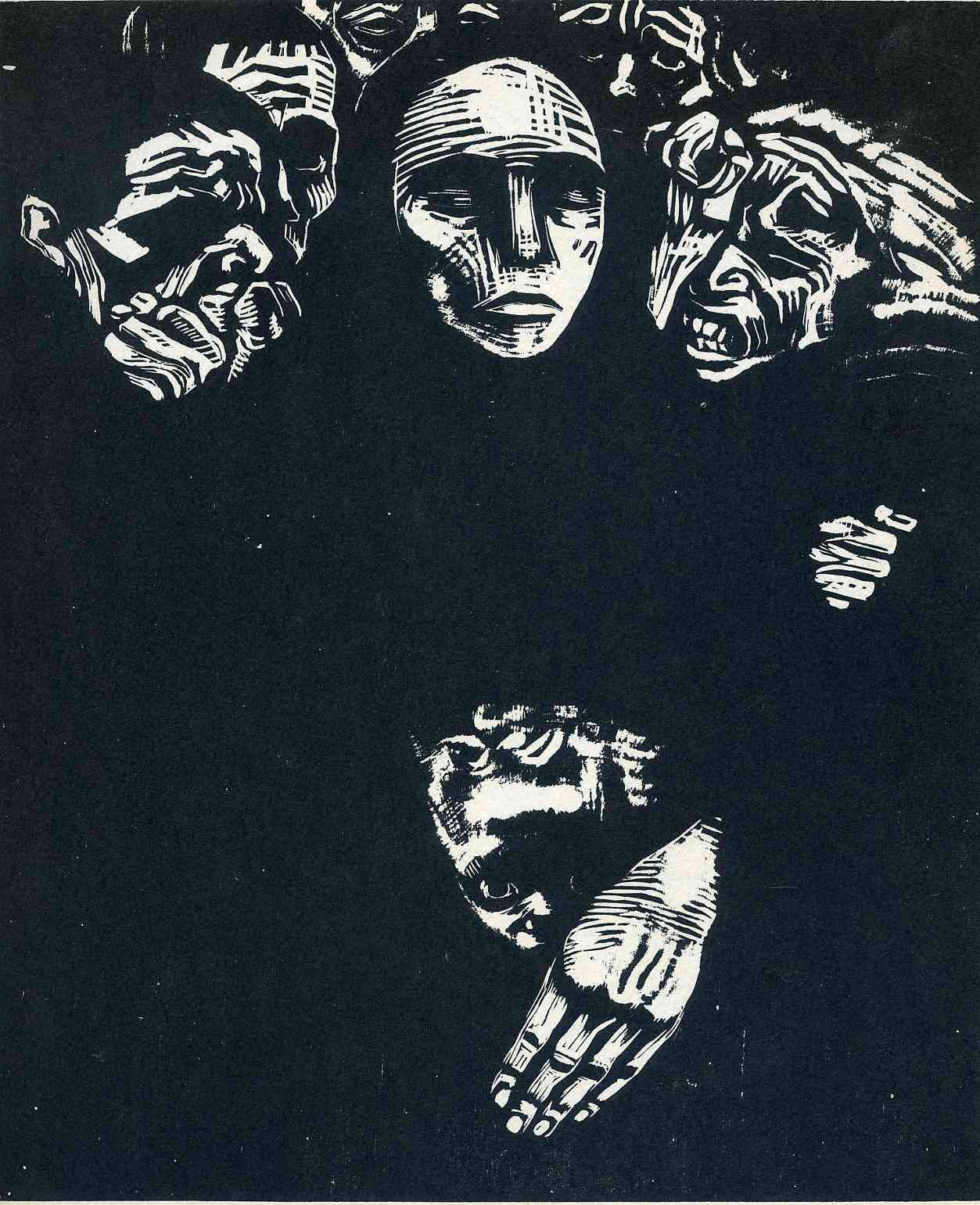 The People (1922) - Käthe Kollwitz Tablo