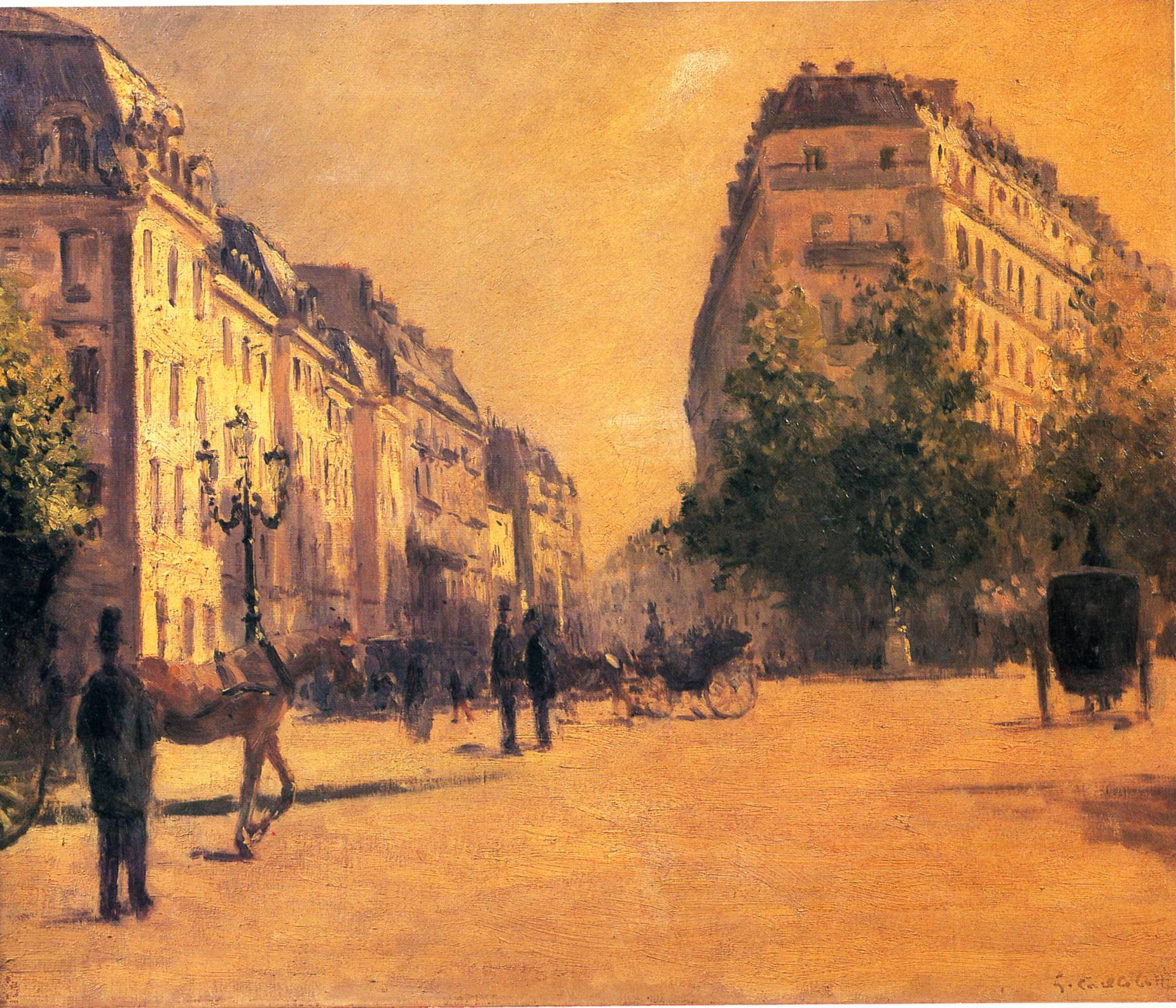 The Perpiniere Barracks (1878) - Gustave Caillebotte Tablo