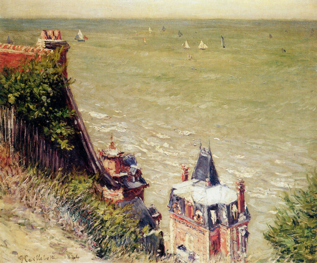 The Pink Villa at Trouville (1884) - Gustave Caillebotte Tablo