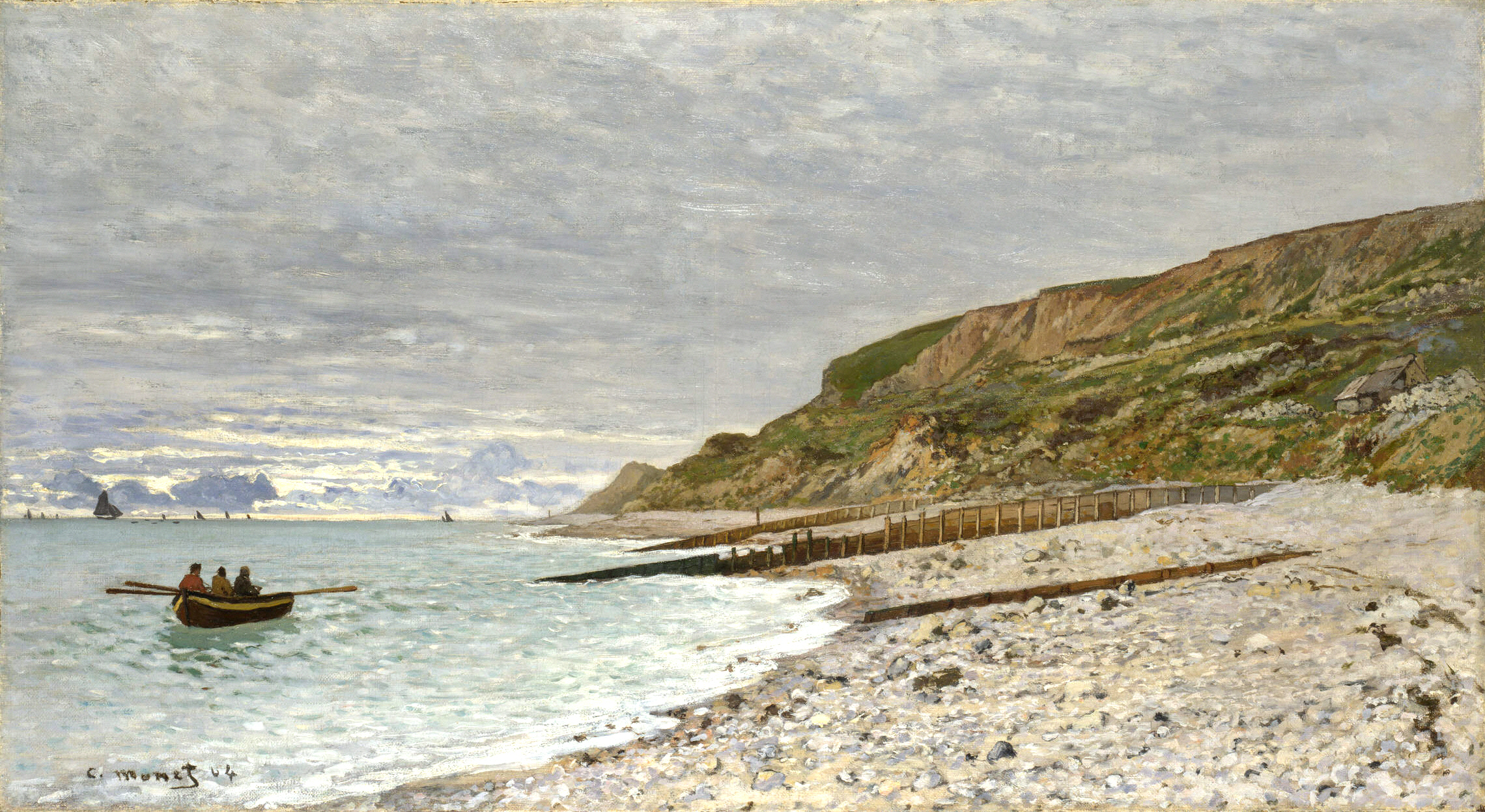 The Pointe of Heve (1864) - Claude Monet Tablo